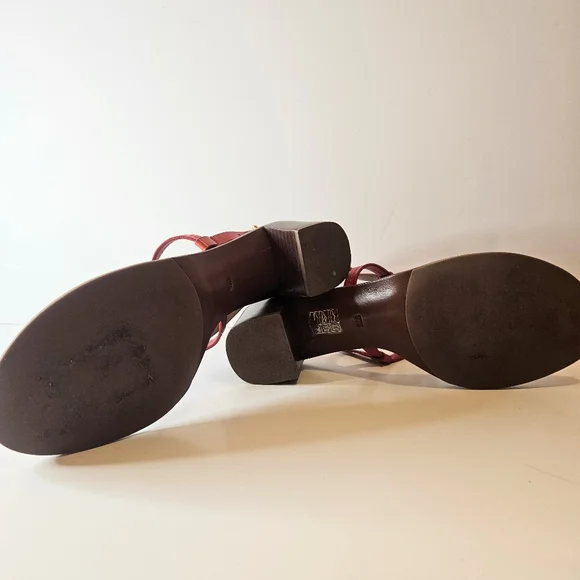 Tory Burch Miller Block Heel Sandals in Bright Samba (Size 9) - Picture 7 of 8